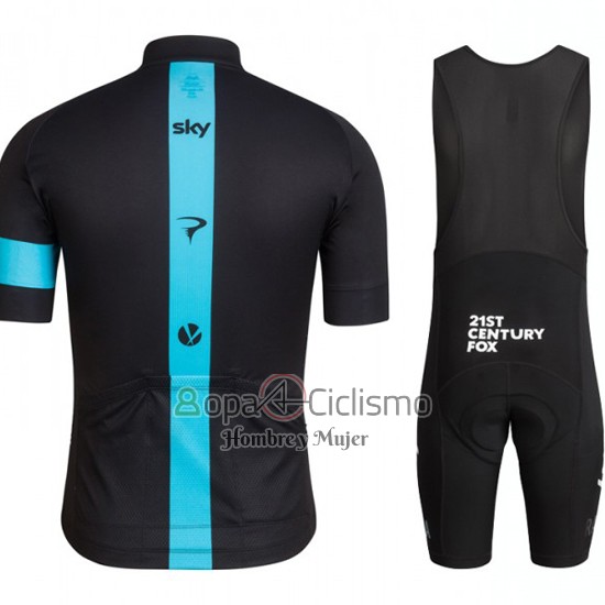 Sky Ropa Ciclismo Culotte Corto 2016 Mangas Cortas Azul y Negro